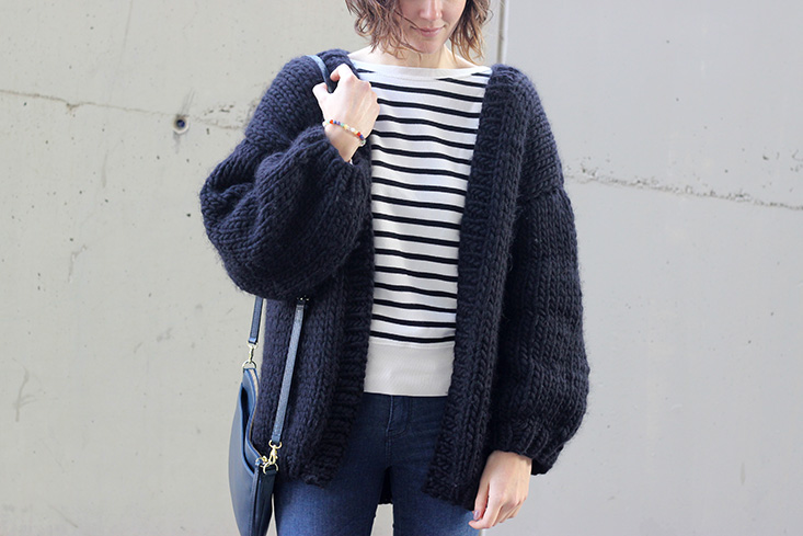 gilet en laine oversize