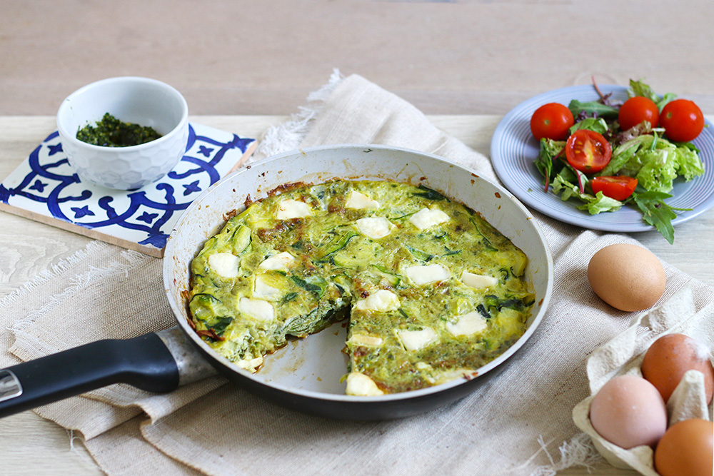 frittata-courgette-pesto